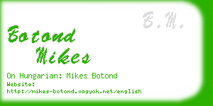 botond mikes business card